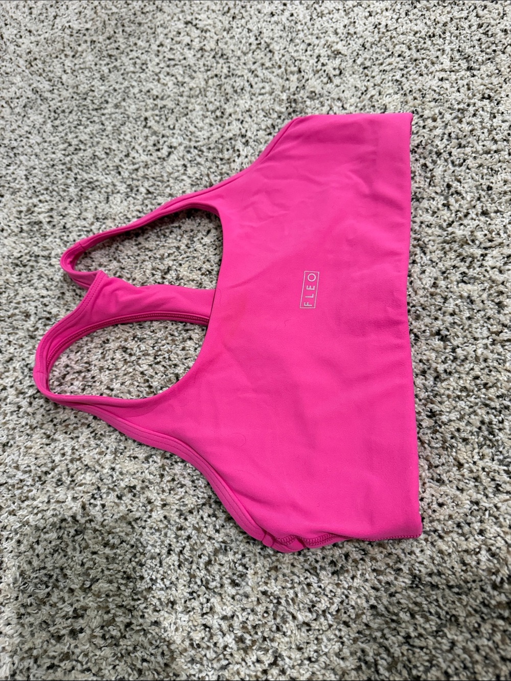 SmoothSculpt Sage Racerback Sports Bra medium hot fuchsia